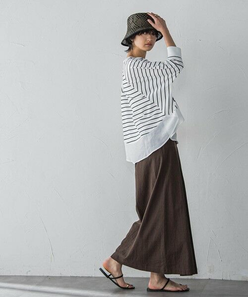 MAYSON GREY / メイソングレイ ミニ・ひざ丈スカート | ボックスタックロングスカート≪手洗い可能≫ | 詳細21