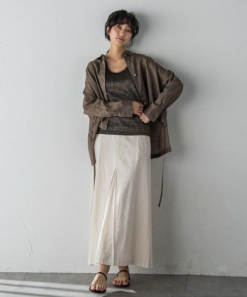 MAYSON GREY / メイソングレイ ミニ・ひざ丈スカート | ボックスタックロングスカート≪手洗い可能≫ | 詳細29