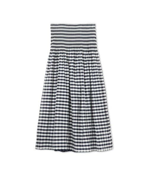MAYSON GREY / メイソングレイ ミニ・ひざ丈スカート | ギンガムチェック×ストライプリバーシブルスカート≪洗濯機で洗える≫ | 詳細18