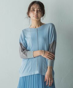 MAYSON GREY / メイソングレイ ニット・セーター | バイカラースリーブニットプルオーバー≪手洗い可能≫