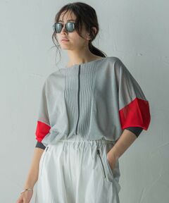 MAYSON GREY / メイソングレイ ニット・セーター | バイカラースリーブニットプルオーバー≪手洗い可能≫
