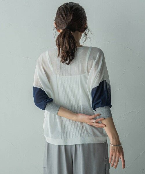 MAYSON GREY / メイソングレイ ニット・セーター | バイカラースリーブニットプルオーバー≪手洗い可能≫ | 詳細2