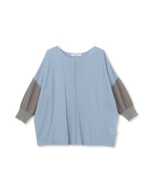 ELLIE⭐︎ハーフスリーブカラーニット【bluegrey】 ハーフスリーブカラーニット【PINK】 – ELLIE