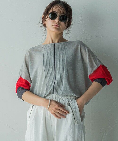 MAYSON GREY / メイソングレイ ニット・セーター | バイカラースリーブニットプルオーバー≪手洗い可能≫ | 詳細22