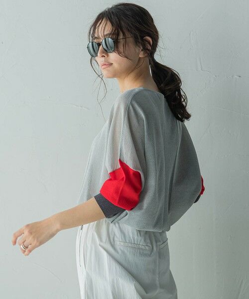 MAYSON GREY / メイソングレイ ニット・セーター | バイカラースリーブニットプルオーバー≪手洗い可能≫ | 詳細23