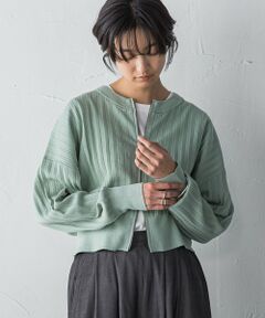 MAYSON GREY / メイソングレイ カーディガン・ボレロ | プリーツジップカーディガン