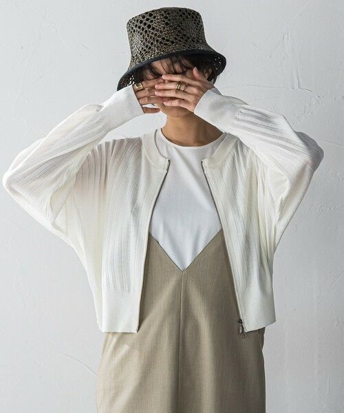 MAYSON GREY / メイソングレイ カーディガン・ボレロ | プリーツジップカーディガン | 詳細3