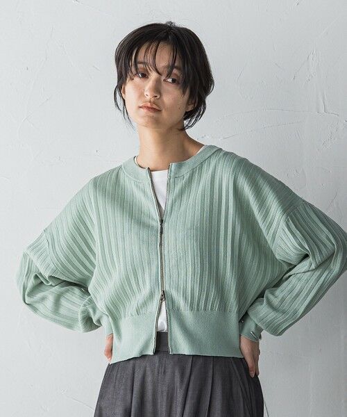 MAYSON GREY / メイソングレイ カーディガン・ボレロ | プリーツジップカーディガン | 詳細14