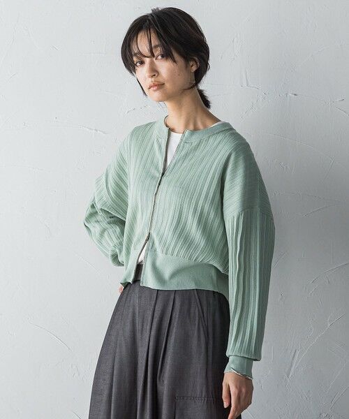 MAYSON GREY / メイソングレイ カーディガン・ボレロ | プリーツジップカーディガン | 詳細15