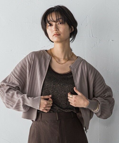 MAYSON GREY / メイソングレイ カーディガン・ボレロ | プリーツジップカーディガン | 詳細26