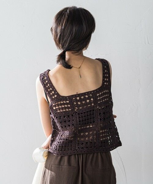 MAYSON GREY / メイソングレイ ニット・セーター | クロシェニットビスチェ≪手洗い可能≫ | 詳細16