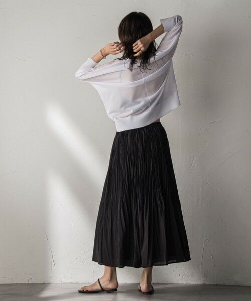 MAYSON GREY / メイソングレイ ニット・セーター | 【新色追加】LEVITAシアーVネックドルマンニットプルオーバー≪手洗い可能≫ | 詳細6