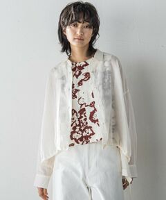 MAYSON GREY / メイソングレイ シャツ・ブラウス | リネンドロストクロップドシャツ≪手洗い可能≫