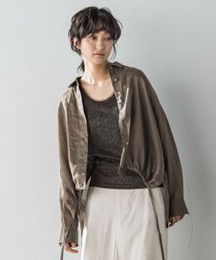 MAYSON GREY / メイソングレイ シャツ・ブラウス | リネンドロストクロップドシャツ≪手洗い可能≫