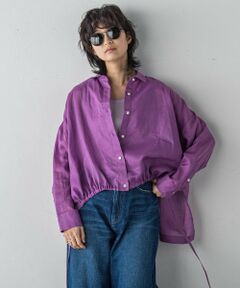 MAYSON GREY / メイソングレイ シャツ・ブラウス | リネンドロストクロップドシャツ≪手洗い可能≫