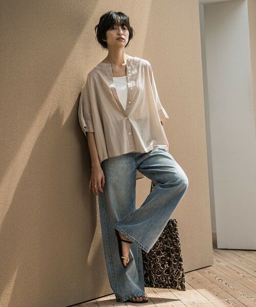 MAYSON GREY / メイソングレイ シャツ・ブラウス | キャンブリックバックギャザー刺繍ブラウス≪手洗い可能≫ | 詳細28