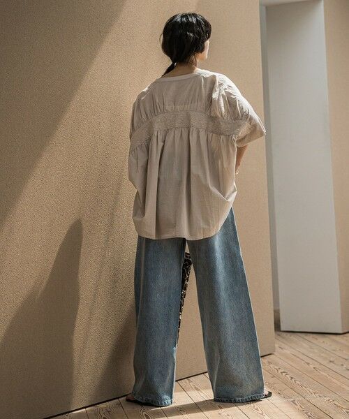 MAYSON GREY / メイソングレイ シャツ・ブラウス | キャンブリックバックギャザー刺繍ブラウス≪手洗い可能≫ | 詳細30
