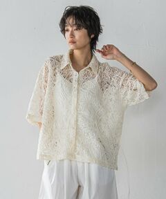 MAYSON GREY / メイソングレイ シャツ・ブラウス | 【WEB限定】コード刺繍レースワイドシャツ≪手洗い可能≫