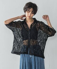 MAYSON GREY / メイソングレイ シャツ・ブラウス | 【WEB限定】コード刺繍レースワイドシャツ≪手洗い可能≫