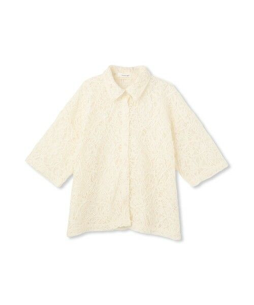 MAYSON GREY / メイソングレイ シャツ・ブラウス | 【WEB限定】コード刺繍レースワイドシャツ≪手洗い可能≫ | 詳細9