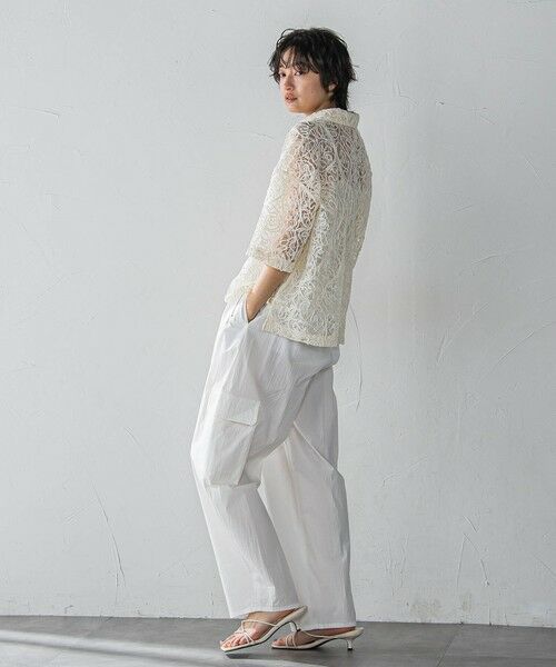 MAYSON GREY / メイソングレイ シャツ・ブラウス | 【WEB限定】コード刺繍レースワイドシャツ≪手洗い可能≫ | 詳細5