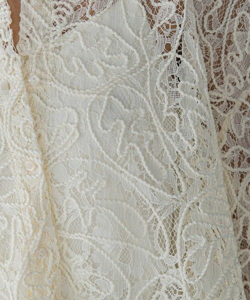 MAYSON GREY / メイソングレイ シャツ・ブラウス | 【WEB限定】コード刺繍レースワイドシャツ≪手洗い可能≫ | 詳細8