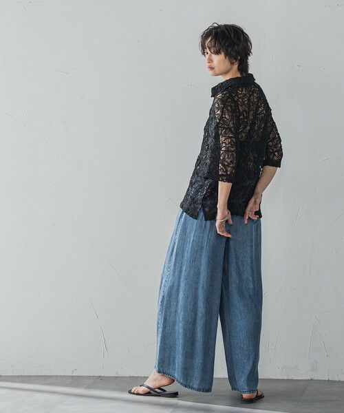 MAYSON GREY / メイソングレイ シャツ・ブラウス | 【WEB限定】コード刺繍レースワイドシャツ≪手洗い可能≫ | 詳細14