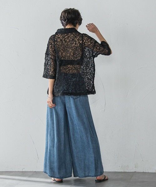 MAYSON GREY / メイソングレイ シャツ・ブラウス | 【WEB限定】コード刺繍レースワイドシャツ≪手洗い可能≫ | 詳細15