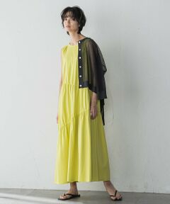 MAYSON GREY / メイソングレイ ロング・マキシ丈ワンピース | ドロストノースリーブカットワンピース≪手洗い可能≫