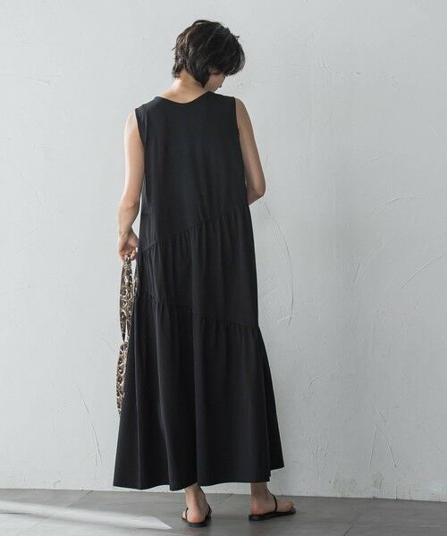 MAYSON GREY / メイソングレイ ロング・マキシ丈ワンピース | ドロストノースリーブカットワンピース≪手洗い可能≫ | 詳細4