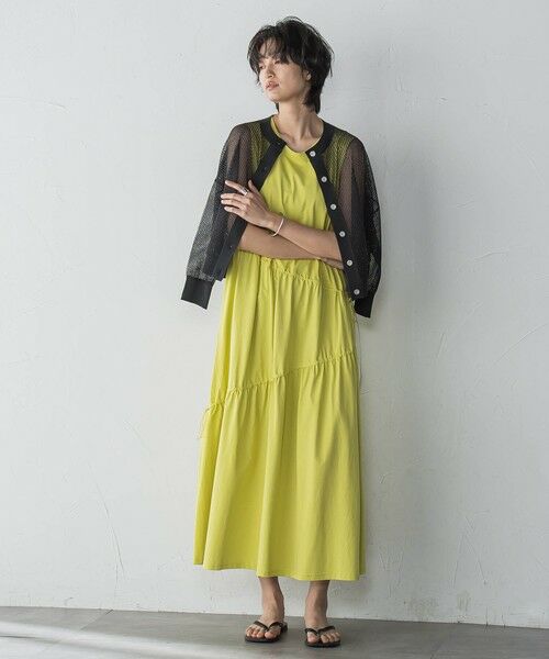 MAYSON GREY / メイソングレイ ロング・マキシ丈ワンピース | ドロストノースリーブカットワンピース≪手洗い可能≫ | 詳細7