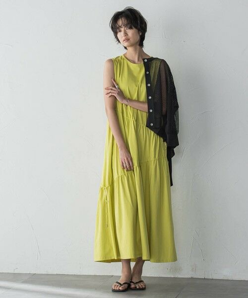 MAYSON GREY / メイソングレイ ロング・マキシ丈ワンピース | ドロストノースリーブカットワンピース≪手洗い可能≫ | 詳細6