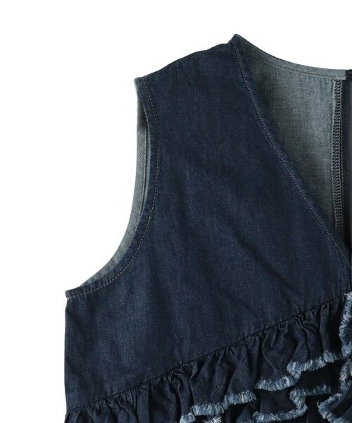 MAYSON GREY / メイソングレイ ダウンジャケット・ベスト | レイヤードフリルデニムベスト≪洗濯機で洗える≫ | 詳細18
