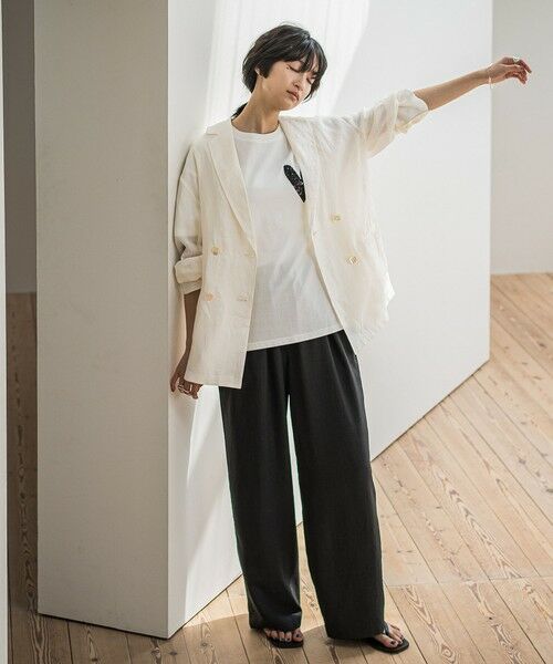 MAYSON GREY / メイソングレイ カットソー | スパンコールハート刺繍Tシャツ≪洗濯機で洗える≫ | 詳細7