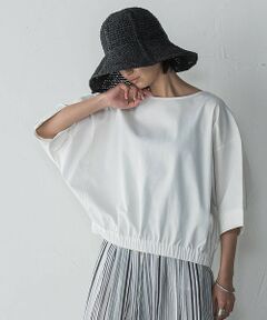 MAYSON GREY / メイソングレイ カットソー | デニムドッキングドロストドルマンプルオーバー≪洗濯機で洗える≫