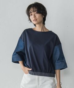 tシャツ 「WEB限定」刺繍レーススリーブプルオーバー「洗濯機で洗える」 レディース セール】 【WEB限定】刺繍レーススリーブプルオーバー≪洗濯機で