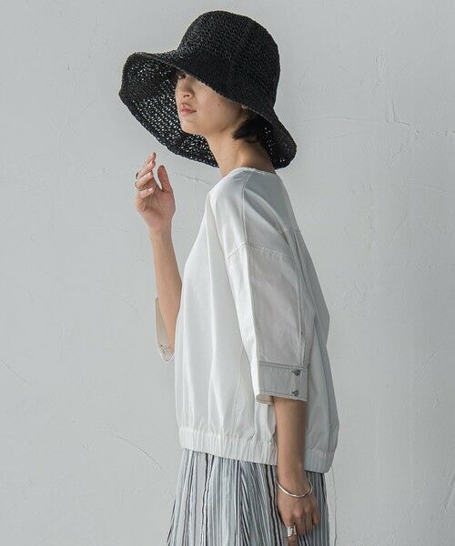 MAYSON GREY / メイソングレイ カットソー | デニムドッキングドロストドルマンプルオーバー≪洗濯機で洗える≫ | 詳細2