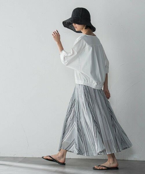 MAYSON GREY / メイソングレイ カットソー | デニムドッキングドロストドルマンプルオーバー≪洗濯機で洗える≫ | 詳細5