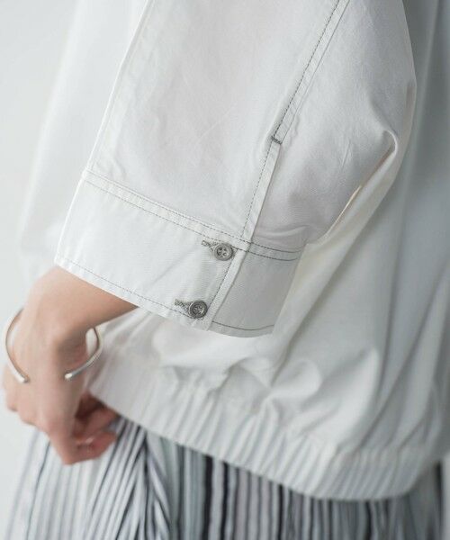 MAYSON GREY / メイソングレイ カットソー | デニムドッキングドロストドルマンプルオーバー≪洗濯機で洗える≫ | 詳細8