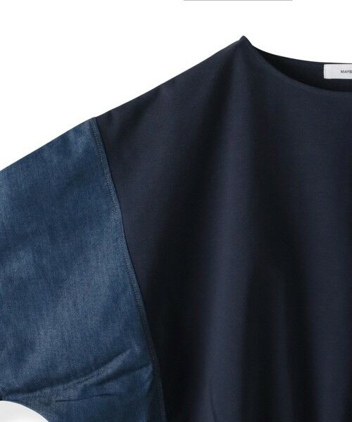MAYSON GREY / メイソングレイ カットソー | デニムドッキングドロストドルマンプルオーバー≪洗濯機で洗える≫ | 詳細21
