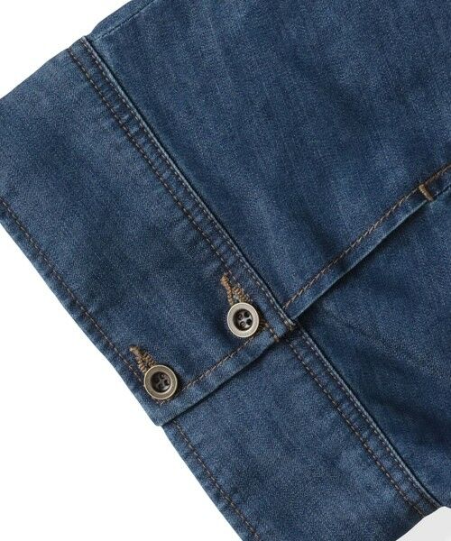 MAYSON GREY / メイソングレイ カットソー | デニムドッキングドロストドルマンプルオーバー≪洗濯機で洗える≫ | 詳細25