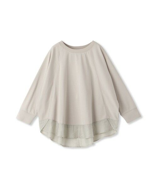 MAYSON GREY / メイソングレイ カットソー | 7分袖ドライコットン混裾ドッキングドルマンプルオーバー≪洗濯機で洗える≫ | 詳細14