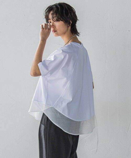 MAYSON GREY / メイソングレイ カットソー | ドライコットン裾ドッキングドルマンプルオーバー≪洗濯機で洗える≫ | 詳細2