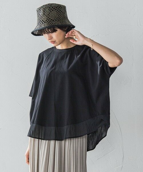 MAYSON GREY / メイソングレイ カットソー | ドライコットン裾ドッキングドルマンプルオーバー≪洗濯機で洗える≫ | 詳細10