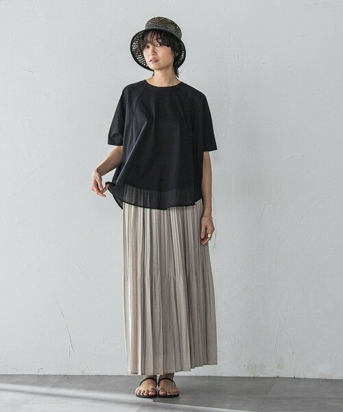 MAYSON GREY / メイソングレイ カットソー | ドライコットン裾ドッキングドルマンプルオーバー≪洗濯機で洗える≫ | 詳細11
