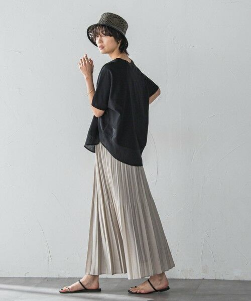 MAYSON GREY / メイソングレイ カットソー | ドライコットン裾ドッキングドルマンプルオーバー≪洗濯機で洗える≫ | 詳細13