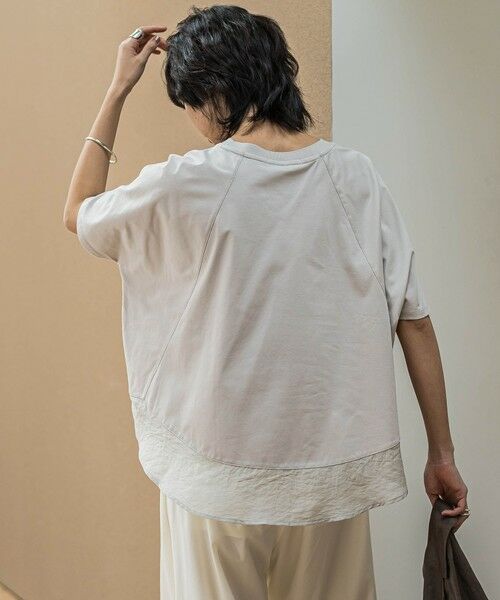 MAYSON GREY / メイソングレイ カットソー | ドライコットン裾ドッキングドルマンプルオーバー≪洗濯機で洗える≫ | 詳細17