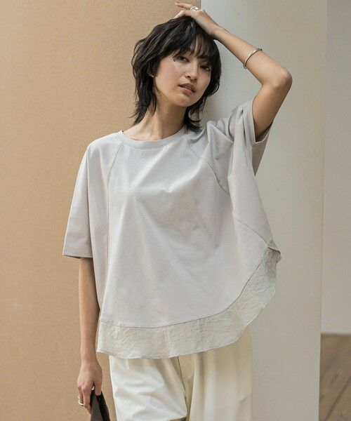 MAYSON GREY / メイソングレイ カットソー | ドライコットン裾ドッキングドルマンプルオーバー≪洗濯機で洗える≫ | 詳細18