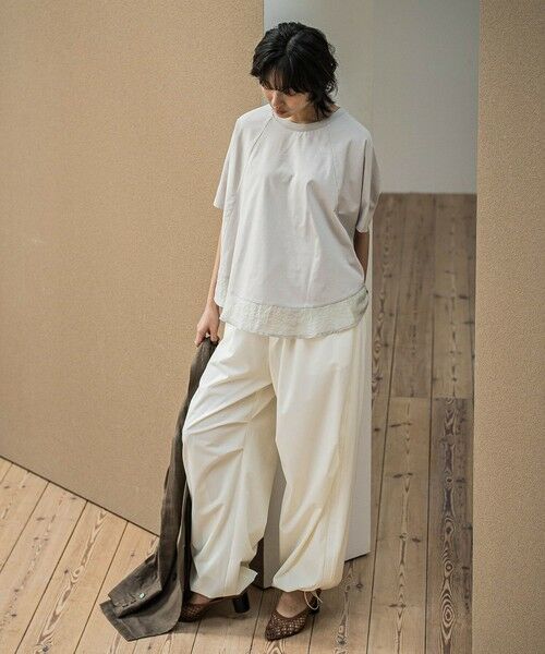 MAYSON GREY / メイソングレイ カットソー | ドライコットン裾ドッキングドルマンプルオーバー≪洗濯機で洗える≫ | 詳細20