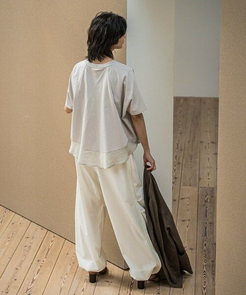 MAYSON GREY / メイソングレイ カットソー | ドライコットン裾ドッキングドルマンプルオーバー≪洗濯機で洗える≫ | 詳細21